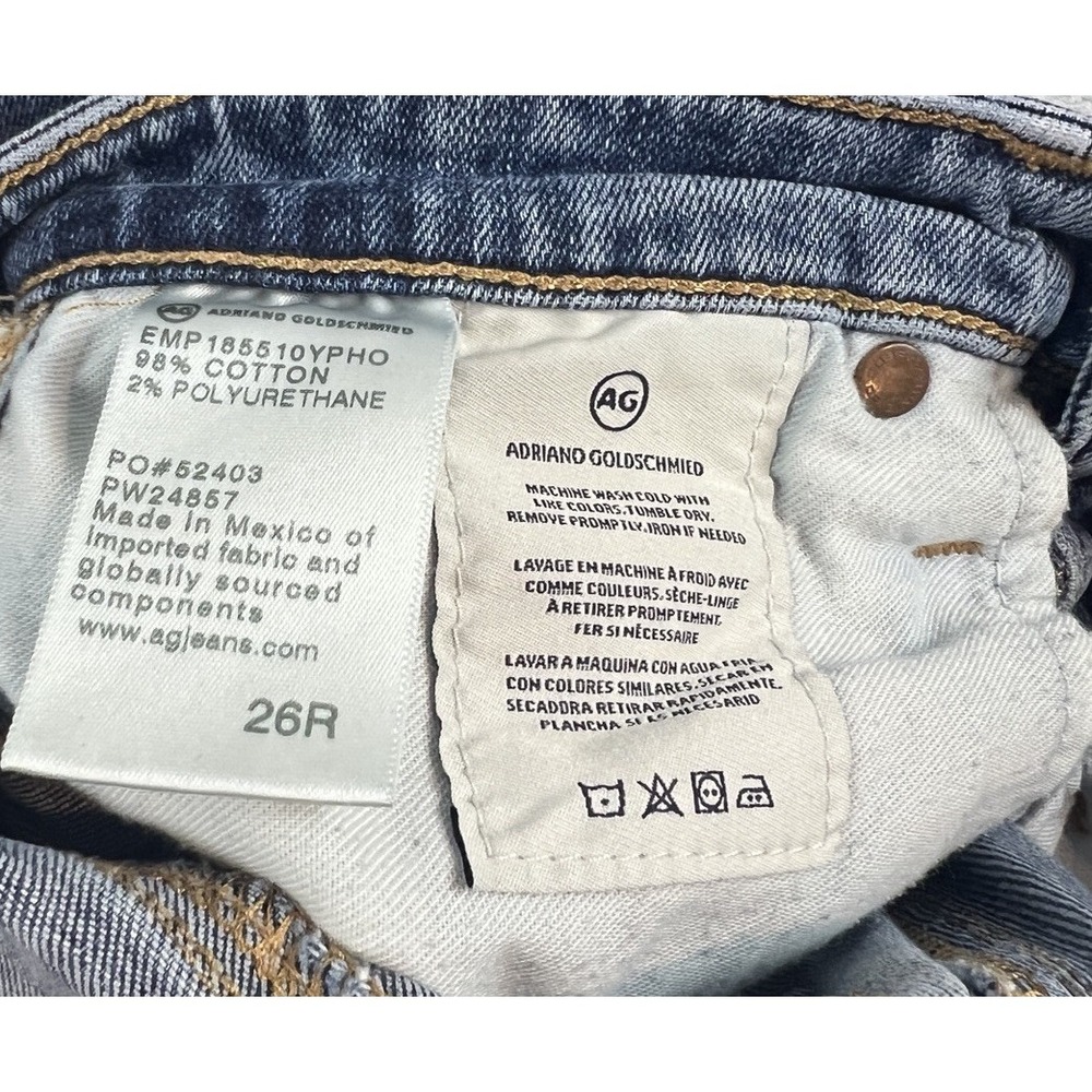 AG Adriano Goldschmied AG-ED Denim Jeans Women 26R Blue Stretch - Picture 15 of 15
